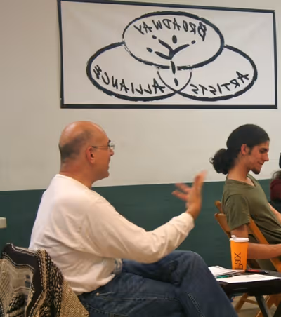 HairÃ¢â‚¬â„¢s Will Swenson mentors the students of Broadway Artists Allianc Photo